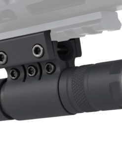 Alternative view of Monstrum 90 Lumens LED Flashlight with Rail Mount and Detachable Remote Pressure Switch Black
