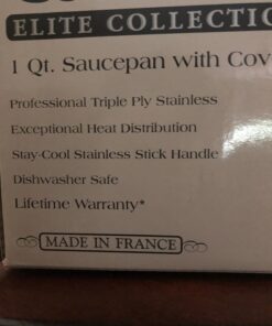 Cuisinart French Classic Tri-Ply Stainless 1-Quart Saucepan with Cover,Silver 17 61nRByivuuL