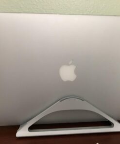 HumanCentric Vertical Laptop Stand for Desks (Silver) | Adjustable Holder to Dock Apple MacBook, MacBook Pro, and Other Laptops to Organize Work & Home Office Silver 39 61nSDGJednL 1