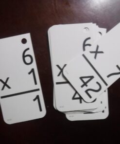Star Right Math Flash Cards - Multiplication Flash Cards - 169 Hole Punched Math Game Flash Cards - 2 Binder Rings - for Ages 8 and Up - Multiplication Flash Cards 3rd Grade, 4th, 5th, and 6th Grades 169 Multiplication Flash Cards 41 61nSjGgLXcL