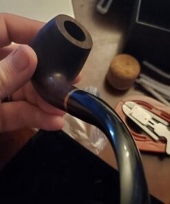 Scotte Luxury Tobacco Smoking Pipe Set,Leather Tobacco Pipe Pouch Wood Pipe Accessories(Redwood Scraper/Stand/Filter Element/Filter Ball/Small Bag/Box) (black) 35 61nT5vGNpL