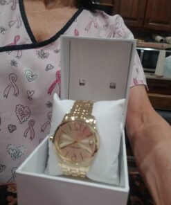 Nine West Women's Bracelet Watch Gold 31 61nVdejEA6L