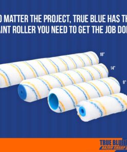 True Blue 4" Professional Paint Roller Covers, 4 Inch, Best for All Types of Painting Surfaces, Refill Bulk Pack (20, 3/8" Nap) 20 12 61nX5aL4nHL
