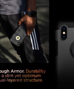 Spigen Tough Armor Designed for iPhone Xs Case (2018) / Designed for iPhone X Case (2017) - Matte Black 42 61nXw5jIezL 1
