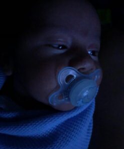 MAM Night Pacifiers 0-6 Months, Best for Breastfed Babies, Glow in the Dark, Baby Boy, 2 Count 2-Pack 44 61nYEROs8TL
