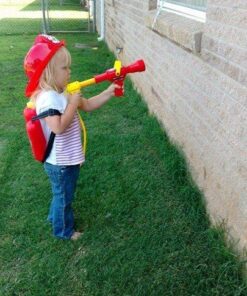 Prextex Fireman Backpack Water Guns for Kids w/Fire Hat | Water Toys Big Water Gun | Super Fast Squirt Water Blaster| All Ages Kids & Adults | Play Range Water Gun for Pool Party Favors Includes fireman hat 45 61nbiXmvFL 1