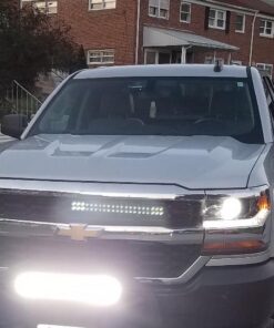 TURBO SII 20 in LED Light Bar W/2pcs Spot Pods Cubes Switch Harness for Tractor Boat Utv Golf Cart Ford Polaris RZR Ranger Honda ATV Gmc Yukon Pickup Tacoma Am Commander 4Wheeler Yamaha Suburban 39 61ncFqUxbkL