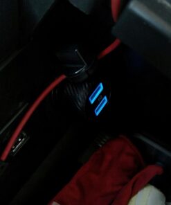 Anker 24W 4.8A Car Charger, 2-Port Ultra-Compact PowerDrive 2 Elite with PowerIQ Technology and LED for iPhone XS/Max/XR/X/8/7/6/Plus, iPad Pro/Air/Mini, Galaxy Note/S Series, LG, Nexus, HTC, and More Black 64 61nctpS o7L