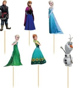 Set of 24 Pieces Frozen Cake Cupcake Decorative Cupcake Topper for Kids Birthday Party Themed Party 13 61ndRC14RrL