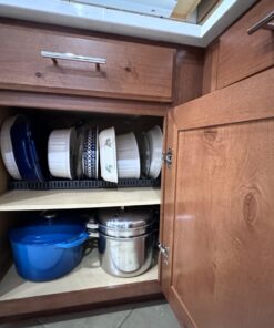 Pot Lid Holder 12+ Adjustable Dividers by BTH Expandable Pan and Pot Lid Organizer Rack for Cabinet – Heavy Duty Pot Lid Organizer for Kitchen Under Sink Drawer Pantry Storage (5.5"W, Dark Grey) LID HOLDER 5.5"W (DARK GREY) 29 61nefeVPxLL