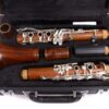 Yinfente Intermediate B-Flat Clarinet Rosewood wood Body Silver Plate Bb Key 17 key Case + Reeds + Pads 17 61nff78LJ4L