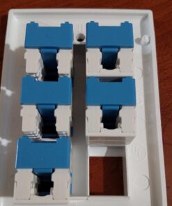 Cable Matters UL Listed 10-Pack RJ45 Keystone Jack, Cat6 Keystone Jacks in Blue 19 61ng5IiQG4L