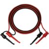 Elenco Mini-Grabber to Mini-Grabber | IC Clips | 36 Inch Length | Color Coded - Red and Black |Test Lead Set | TL-9