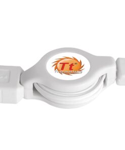 Thermaltake Mobile Fan III Portable Desk Fan with Directional Fan Swivel, Compact Design, and Mini-USB to USB Retractable Cable Cooling AF0065 White 8cm 10 61ngt0sFsxL