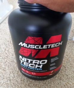 Whey Protein Powder | MuscleTech Nitro-Tech Whey Protein Isolate & Peptides | Milk Chocolate, 4 Pound (Pack of 1), 40 Servings 40 Servings (Pack of 1) 41 61nhwYXGrAL