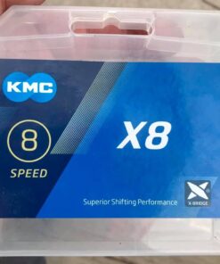 KMC X8.99/X8 Bicycle Chain (1/2 x 3/32-Inch, 116L, Silver) 1 38 61ni0jkc8L