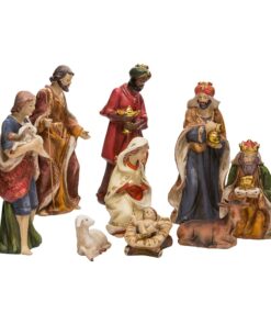 Kurt Adler 9-Inch Porcelain Nativity Figure Tablepiece Set of 9 11 61niuh8xeML