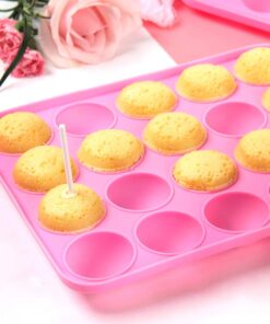 Tosnail 2 Pack of 20-Cavity Silicone Cake Pop Mold - Great for Hard Candy, Lollipop and Party Cupcake 32 61njMMkzHoL