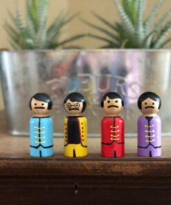 Wood Peg Doll Set, 50 Piece Wood Peg Family (Toy Peg People: Dad, Mom, Angel, Child, Baby) Unfinished for Crafts & Play, by Woodpeckers Complete Family Set - 50 Pieces Pack of 50 34 61nm2Td4nkL