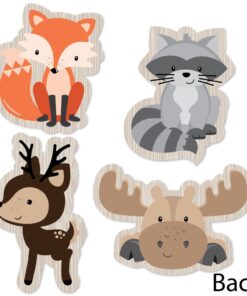 Woodland Creatures - Animal Shaped Decorations DIY Baby Shower or Birthday Party Essentials - Set of 20 23 61nnA250VL