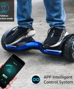 MAGIC HOVER Hoverboard for Kids Teenagers Adults, Self Balancing Scooter with Music Speaker App, 6.5 Inch Swift with Flashed Wheel Smart, UL2272 Certificated 2-blue 11 61npc3EuxnL