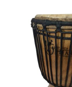 Classic Heartwood Djembe Drum - 9"x 18", Hand-carved, Solid-wood, Goat-skin, from Ghana 21 61nrFkY 0LL