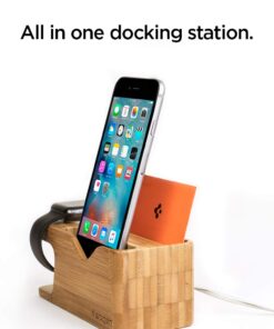Spigen S370 Designed for Apple Watch Stand and Cell Phone Stand for Any Apple Watch Series and Phone 24 61nsoGoFaEL