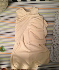 HALO 100% Cotton Sleepsack Swaddle, 3-Way Adjustable Wearable Blanket, TOG 1.5, Cream, Small, 3-6 Months Small (Pack of 1) 30 61nsrBCmQSL