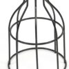 Rustic State Cylinder Metal Wire Hanging Pendant Light Cage, Lamp Shade, Bulb Cover Guard, Ceiling Fan Globe Replacement, Lighting Fixture - Industrial DIY Project - 5.5 Inch Diameter - Black 74 61nt8tn n6L