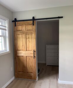 U-MAX 6.6 FT Sliding Barn Wood Door Basic Sliding Track Hardware Kit (Basic "J") 48 61ntfn8NHGL