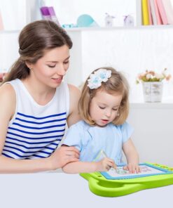 AiTuiTui Magnetic Drawing Board Mini Travel Doodle, Erasable Writing Sketch Colorful Pad Area Educational Learning Toy for Kid/Toddlers/Babies with 3 Stamps and 1 Pen (Green) Green 29 61nuQWVcGxL