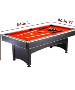 Hathaway Maverick 7-Foot Pool and Table Tennis Multi Game with Red Felt and Blue Table Tennis Surface. Includes Cues, Paddles and Balls 24 61nvrqjCO7L