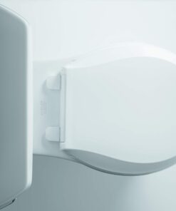 KOHLER K-4639-0 Cachet Quiet Close Toilet Seat, White, Round Non Ready Latch 37 61nwCe3tl L