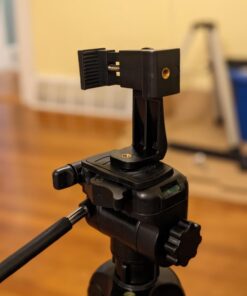 Vastar Smartphone Tripod Cell Phone Holder Mount Adapter, Fits iPhone, Samsung, and All Phones, Rotates Vertical and Horizontal, Adjustable Clamp 1 Pack 30 61o HS 1GL