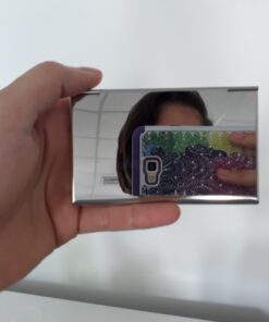 MaxGear Metal Business Card Holder for Men & Women, Pocket Business Card Case Slim Business Card Wallet Business Card Holders Name Card Holder, 3.7 x 2.3 x 0.3 inches, Stainless Steel, Silver Mirror Brushed Silver 41 61o0y50VVOL