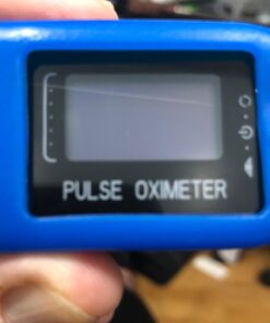 AccuMed Fingertip Pulse Oximeter, Sp02 Finger Blood Pulse Oxygen Monitor, w/Carrying case, Lanyard Silicon Case & Battery CMS-50D (Blue) 16 61o2NwclM4L