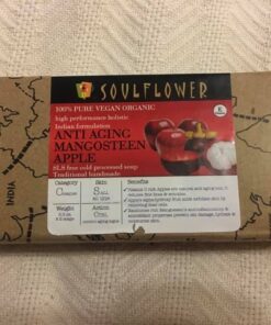 Soulflower Mangosteen Handmade Bar Soap Enriched with Apple & Premium Essential Oils for Skin Exfoliation - Natural, Vegan, Organic, Paraben & SLS Free, Pack of 2-5.3 Oz Each 20 61o38p0SUPL