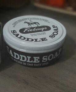 Fiebing's Saddle Soap 12oz - White - Clean, Polish and Maintain Saddles, Shoes, Luggage, Handbags - Thoroughly Cleans & Restores Natural Preservative Leather Oils to Maintain Suppleness & Strength 17 61o4IkxmXdL