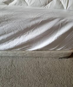 Utopia Bedding Quilted Fitted Mattress Pad (King) - Elastic Fitted Mattress Protector - Mattress Cover Stretches up to 16 Inches Deep - Machine Washable Mattress Topper White King 60 61o6jQeiCL