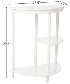 Frenchi Home Furnishing Half Moon Console Table, White 26 61o7BSwMHTL