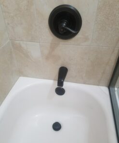 Delta Faucet Windemere 14-Series Tub and Shower Faucet Set, Shower Handle, Oil Rubbed Bronze Shower Faucet, Delta Shower Trim Kit, Oil Rubbed Bronze BT14496-OB (Valve Not Included) Without Rough Tub/Shower Faucet 33 61o7Zvq0rFL