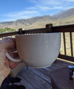 Norpro My Favorite Jumbo Porcelain Mugs, Set of 2, White 2 Count (Pack of 1) 34 61o8AlZf1kL