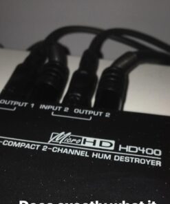 Behringer MicroHD HD400 Ultra-Compact 2 Channel Hum Destroyer Silver 12 61o8HSqCkYL
