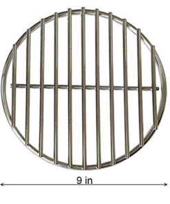onlyfire Stainless Steel High Heat Charcoal Fire Grate Fits for Large/MiniMax Big Green Egg Grill,9-Inch 9-Inch 7 61oBVi PJ L