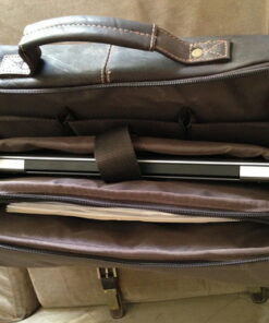 Samsonite Colombian Leather Flap-Over Messenger Bag One Size Brown 36 61oDvBCOKCL