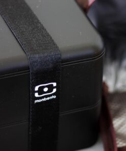 monbento - Large Bento Box MB Square Onyx with Compartments - Leakproof Lunch Box for Work or Meal Prep - BPA Free - Food Grade Safe - Black Black Onyx 25 61oEFMtQ67L