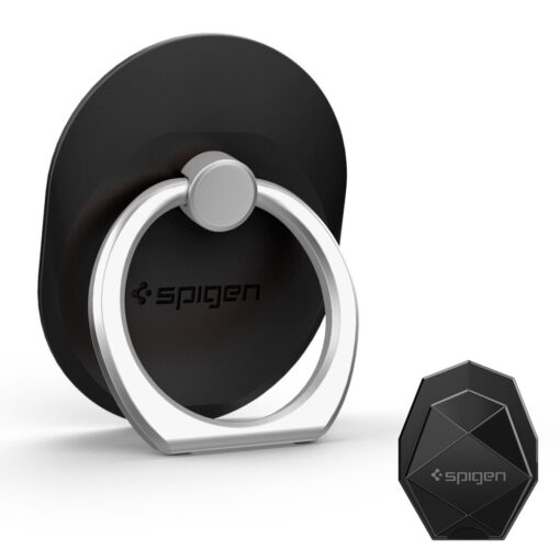 Spigen Style Ring Cell Phone Ring Phone Grip/Stand/Holder for All Phones and Tablets - Black