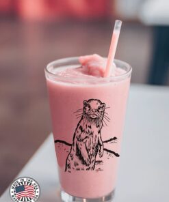 Alternative view of Corkology River Otter Pint Glass, Clear