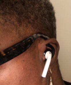 EarBuddyz 2.0 Ear Hooks and Covers Accessories Compatible with Apple AirPods 1 & 2 or EarPods Headphones/Earphones/Earbuds (3 Pairs) (Black) Black 45 61oHhVBEzoL