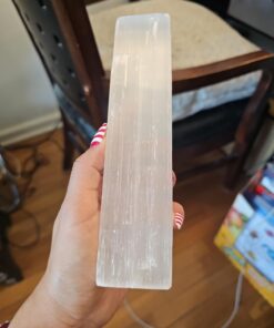 Selenite Stick 6 to 8.5 Inches long, 1 to 2 inches wide, white healing stone, strong protection powers 33 61oHw0FsidL